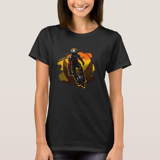Stuntman on Unicycle T-shirt (Voorkant)