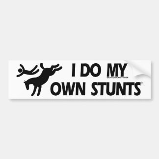 Stunts - Funny Bucking Horse Bumpersticker