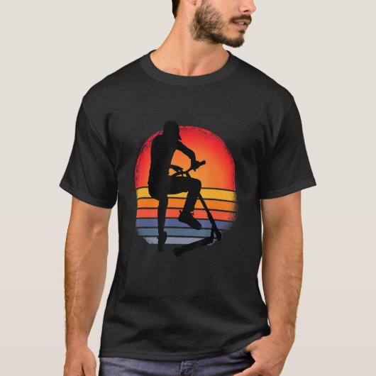  stuntscooter bij de zon t-shirt (Voorkant)