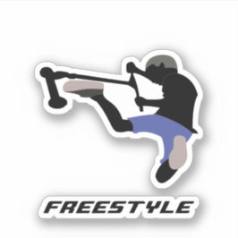 Stuntscooter rijder sticker