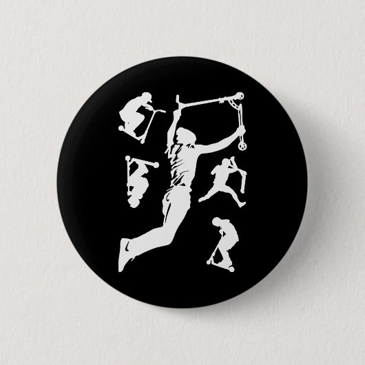 Stuntscooter scootering trricks ronde button 5,7 cm (Voorkant)