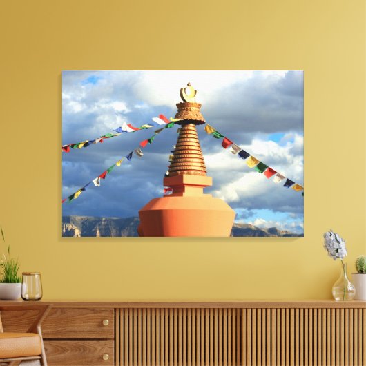 stupa bouddhiste toile enveloppée (Insitu(Salon))