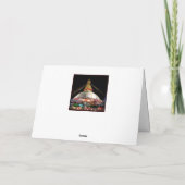 Stupa Boudhanath, Kathmandu la nuit - Népal Carte (Dos)