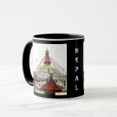 Stupa Boudhanath, Kathmandu - Nepal (Boeddha) Mok (Voorkant links)