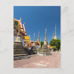 Stupas, Wat Pho, Bangkok, Thailand Briefkaart