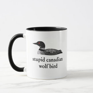 Stupid Canadian Wolf Bird Hockey Romance for Hocke Mok
