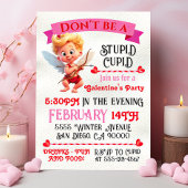 Stupid Cupid Galentine's Valentijnsdagfeestje Kaart