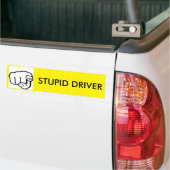 STUPID DR... BUMPERSTICKER (Op Truck)