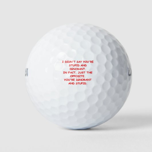 STUPID GOLFBALLEN (Voorkant)