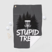 Stupid Tree Disc Golf Funny Frisbee Golf Golfer Golfhanddoek (Insitu)