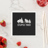 Stupid Tree Disk Golf Sports Lover Gift Servet (Insitu)