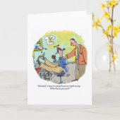 Stupide Caricature carte de voeux (Fleur jaune)