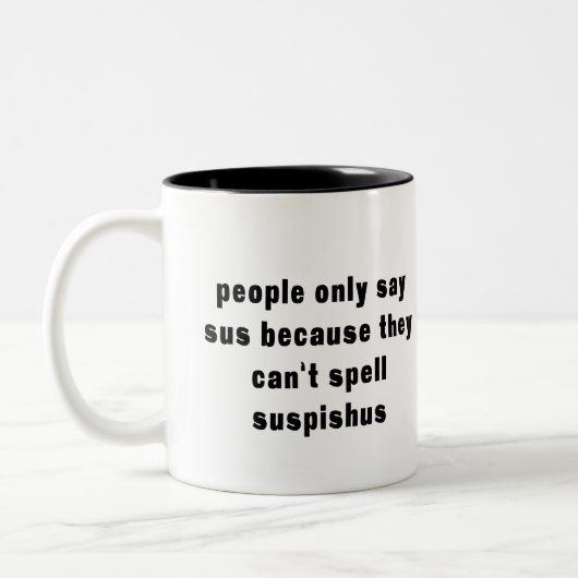 Stupide drôle Sus Mug (Gauche)