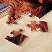 Sturdy Oak Jigzaag Puzzle Legpuzzel (Zijkant)