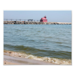 Sturgeon Bay Pier Head Lighthouse Print Foto Afdruk