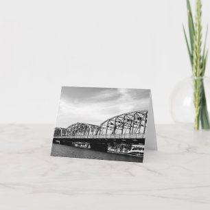 Sturgeon Bay Steel Bridge zwart-wit Kaart