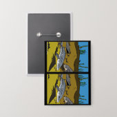 STURGEON COLORING PAGE SPOT DIF - button (Voorkant / Achterkant)