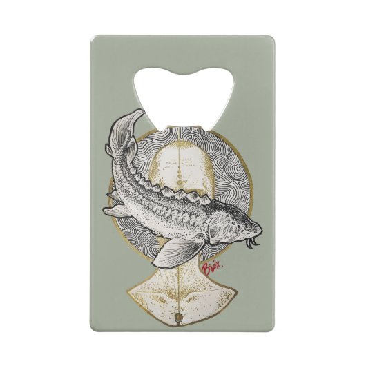 STURGEON GOD KREDIETKAART FLESSENOPENER (Achterkant)