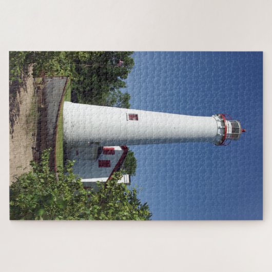 Sturgeon Point Lighthouder met bootpuzzel Legpuzzel (Horizontaal)