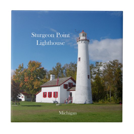 Sturgeon Point Lighthouse tile Tegeltje (Voorkant)