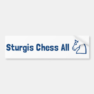 Sturgis Chess All Knight Bumpersticker