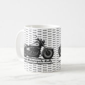 Sturgis Motorcycle Rally Biker Zwart-wit Koffiemok (Voorkant links)