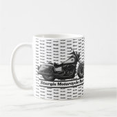 Sturgis Motorcycle Rally Biker Zwart-wit Koffiemok (Links)