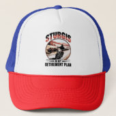Sturgis Motorfiets Bikers Pensioenplan Trucker Pet (Voorkant)