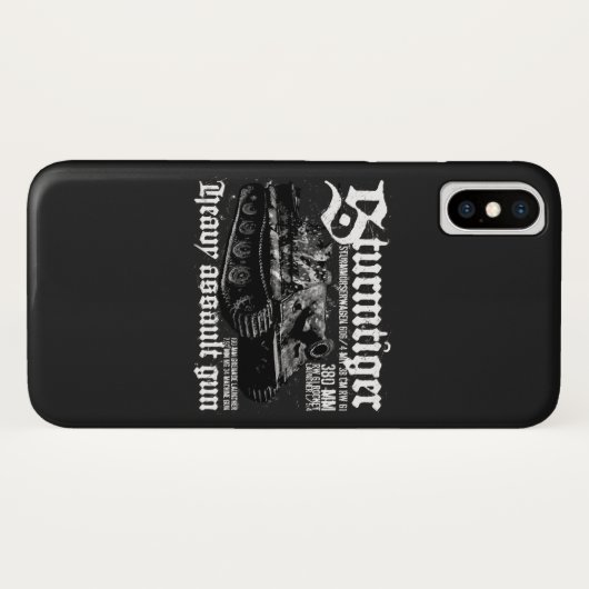 Sturmtiger Case-Mate iPhone Case (Achterkant (horizontaal))