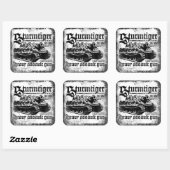 Sturmtiger Vierkante Sticker (Vel)