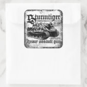 Sturmtiger Vierkante Sticker (Tas)