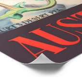 Sturt Desert Pea Australia vintage Poster (Hoek)