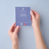 Stustblauw logo qr code instagram flyer (Hand)