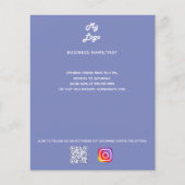 Stustblauw logo qr code instagram flyer (Voorkant)