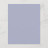 Stusty Blue Coral Colour Palette Weddenschap Flyer (Achterkant)