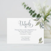 Stusty Blue Eucalyptus Greenery Foliage Enc Informatiekaartje (Staand voorkant)