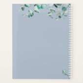 Stusty Blue Eucalyptus Greenery WEDDING Planning Planner (Achterkant)