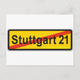Stuttgart 21 briefkaart