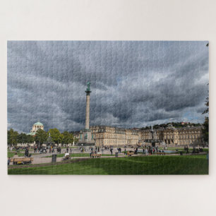 Stuttgart Baden Württemberg Duitsland Schlossplat Legpuzzel