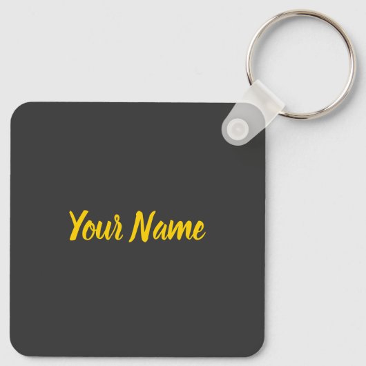 Stuttgart City Germany Retro Skyline Sleutelhanger (Achterkant)