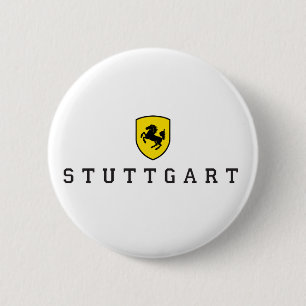 Stuttgart Crest Stuttgarter Wappen Ronde Button 5,7 Cm