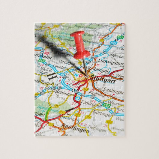 Stuttgart, Duitsland Legpuzzel (Verticaal)