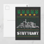 Stuttgart Duitsland Lelijke Kerstmis Briefkaart (Voorkant / Achterkant)
