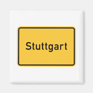 Stuttgart, Duitsland wegwijzer Magneet