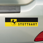 Stuttgart Flag (Duitsland) Bumpersticker (Op auto)