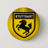 Stuttgart Flag Ronde Button 5,7 Cm (Voorkant)