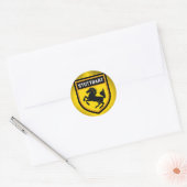 Stuttgart Flag Ronde Sticker (Envelop)