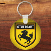 Stuttgart Flag Sleutelhanger (Voorkant)