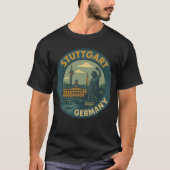 Stuttgart Germany City Art T-shirt (Voorkant)