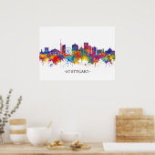 Stuttgart Germany Skyline Poster (Keuken)